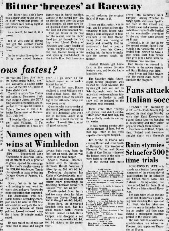 Don Bitner 1st Feature miline 1970